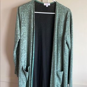 LulaRoe Sarah Duster Cardigan EUC